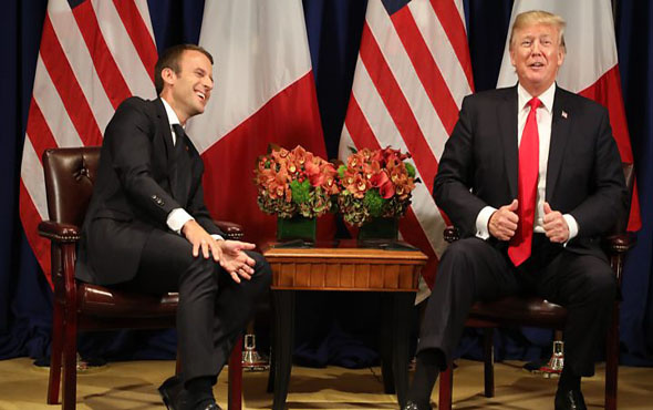 Trump'tan Macron'a şok öneri