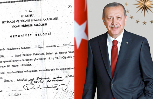 Erdoğan'ın diploması Recep Tayyip Erdoğan nereden mezun?