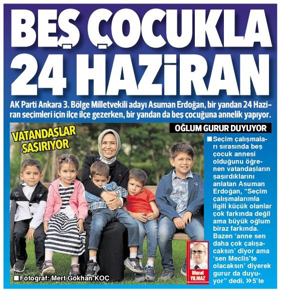 Beş çocuklu milletvekili adayı Asuman Erdoğan'ı gören şaşırıyor