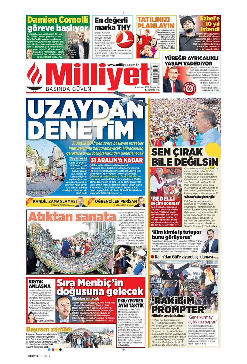 Gazete manşetleri 6 Haziran 2018 Hürriyet - Sözcü - Habertürk