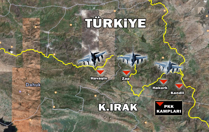 Kandil Dağı haritası kaç kilometre kaldı Kürt sitesinden bomba haber