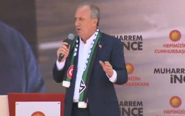 Muharrem İnce'den Erdoğan'a Erdal İnönü yanıtı