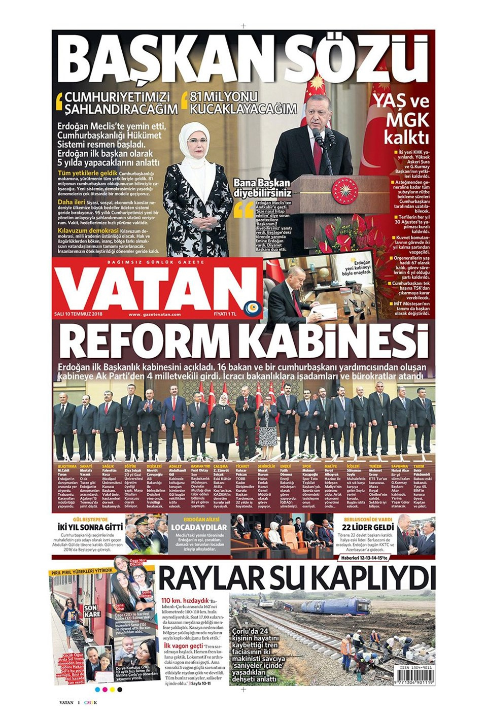 Gazete manşetleri 10 Temmuz 2018 Hürriyet - Sözcü - Posta