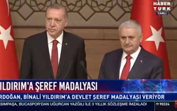 Erdoğan madalya töreninde konuştu Binali Yıldırım ağladı