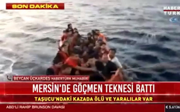 Mersin'de mülteci teknesi battı! Ölü ve yaralılar var