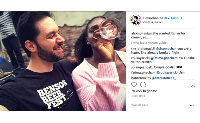 Serena Williams'ın eşi Alexis Ohanian hanımcılıkta çıtayı arşa dikti! 