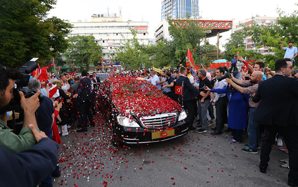 Erdoğan'ın yemin töreninden düşman çatlatan müthiş görüntü
