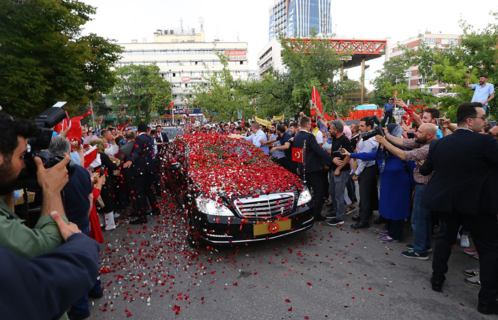 Erdoğan'ın yemin töreninden düşman çatlatan müthiş görüntü
