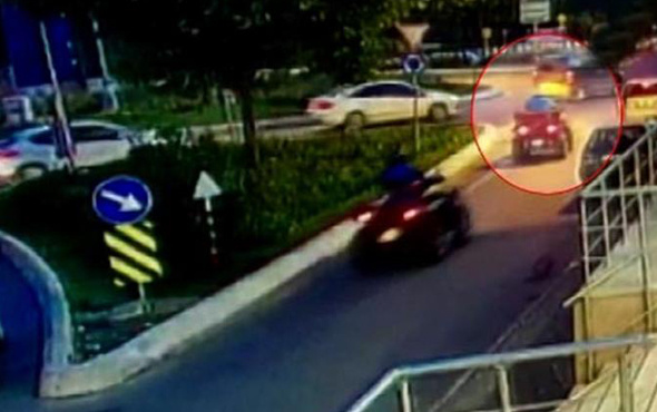 İstanbul’da feci ATV kazası kamerada