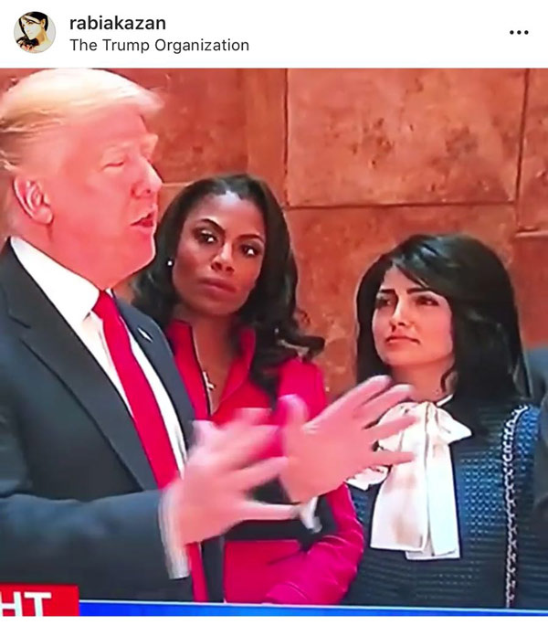 Mehmet Ali Ağca’nın nişanlısı olan Rabia Kazan Donald Trump'ın yanında