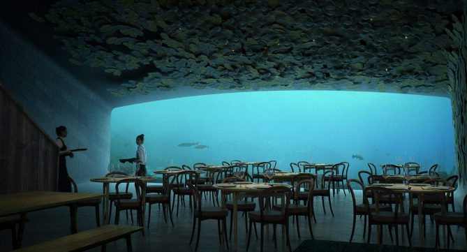 Avrupa'nın ilk su altı restoranı: Under