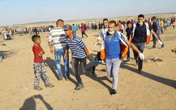 İsrail askerleri Gazze sınırında 189 Filistinliyi yaraladı