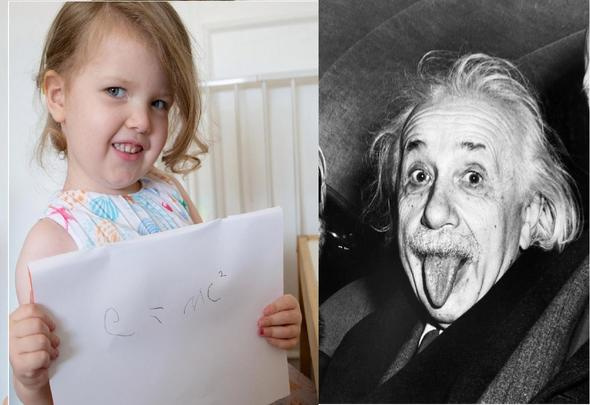 Hawking ve Einstein' solladı! Henüz 3 yaşında ama...