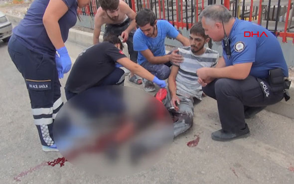 Antalya'da trafik magandaları bıçak ve levye ile saldırdı