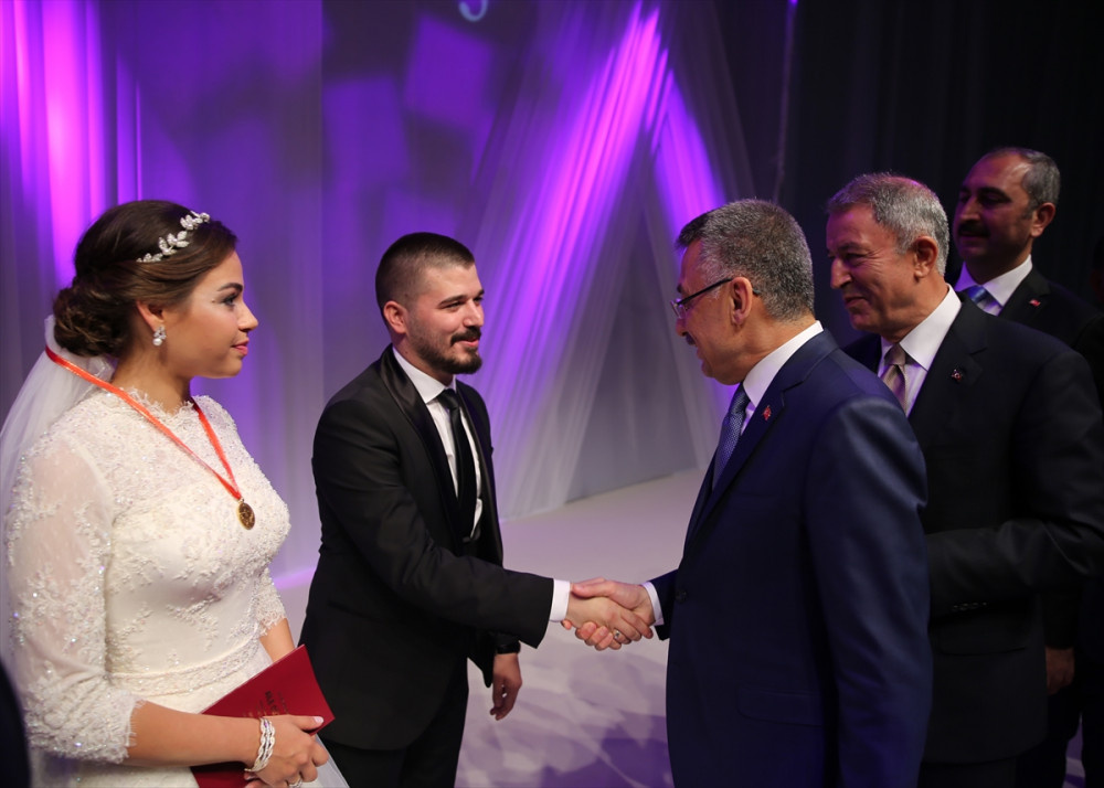 Cumhurbaşkanı  Erdoğan nikah şahidi oldu