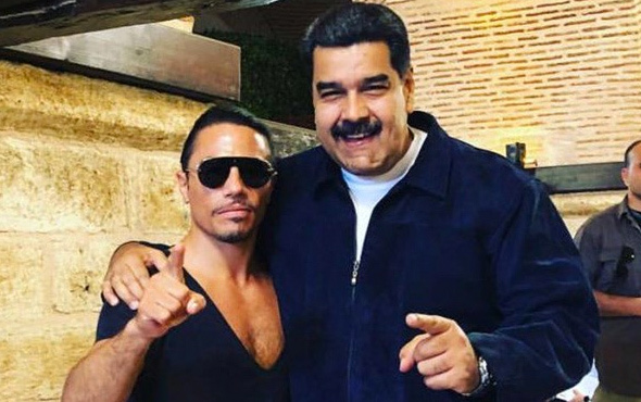 Maduro Nusret'te yemek yedi Venezuela ayağa kalktı!