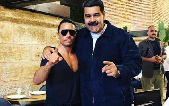 Nusret'te et ziyafeti çeken Maduro kendini böyle savundu!