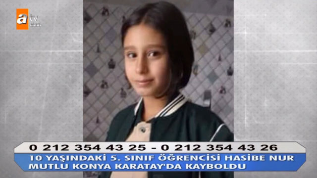 Konya'dan korkutan haber! 10 yaşındaki Hasibe Nur kayıp