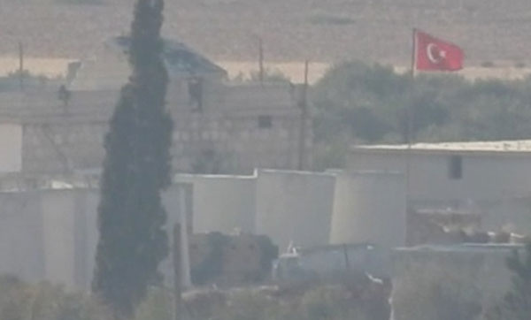 Halep'te Türk bayrağı dalgalanmaya başladı! İlk kez görüntülendi...