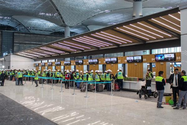 İstanbul Yeni Havalimanı’nda ilk yolcu testi gerçekleştirildi