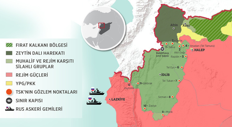İdlib nerede şu anda kimin elinde? İdlib'in son haritasına bakın!