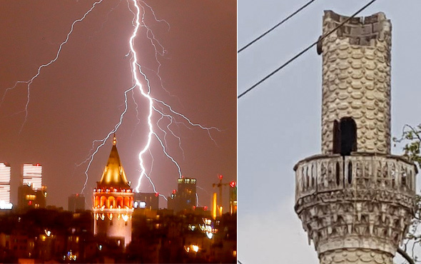 Şimşekler geceyi aydınlattı minareler yıkıldı ağaçlar söküldü