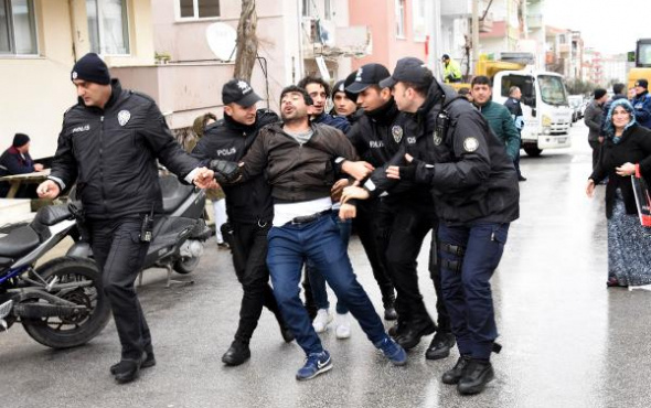 Polise çok direndi ama olanları engelleyemedi!