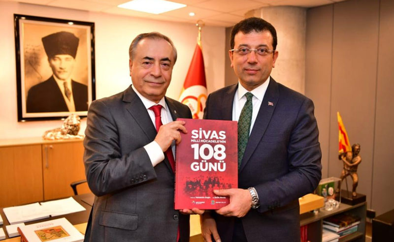 Ekrem İmamoğlu'ndan Galatasaray Başkanı Mustafa Cengiz'e ziyaret