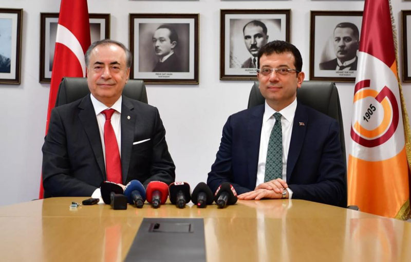 Ekrem İmamoğlu'ndan Galatasaray Başkanı Mustafa Cengiz'e ziyaret