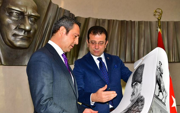 Ekrem İmamoğlu Fenerbahçe Başkanı Ali Koç'u ziyaret etti