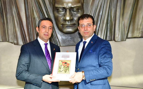 Ekrem İmamoğlu Fenerbahçe Başkanı Ali Koç'u ziyaret etti