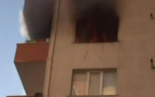 İstanbul'da 11 katlı binada yangın paniği
