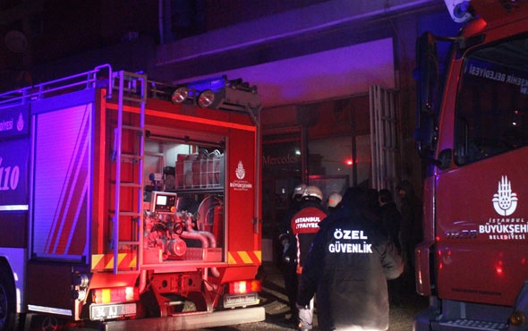 Dolapdere'de iş yerinde yangın! 1 kişi hayatını kaybetti