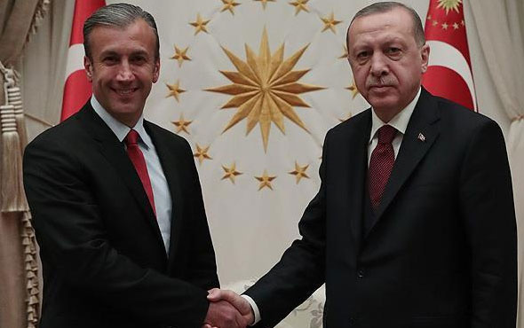 Erdoğan, Tareck El Aissami'yi kabul etti