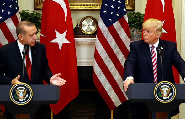 Erdoğan ile Trump Suriye'ye konuştu