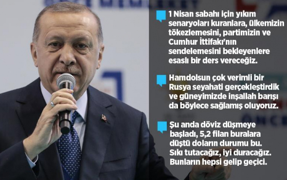 Cumhurbaşkanı Erdoğan'dan flaş döviz ve ittifak mesajları