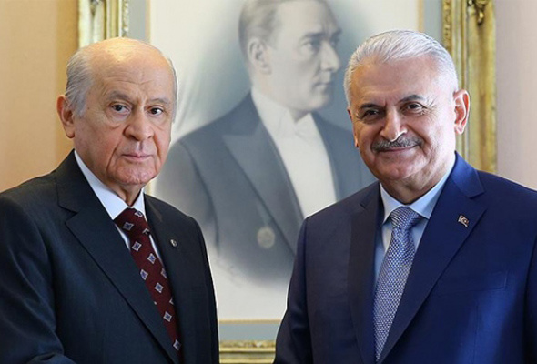 MHP lideri Bahçeli'den Binali Yıldırım'a ziyaret