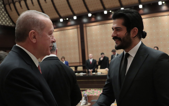 Cumhurbaşkanı Erdoğan Beştepe'de sinema temsilcilerini kabul etti