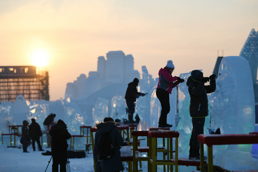 Çin'de Harbin Uluslararası Buz Festivali başladı 
