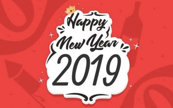 2019 yeni yıl mesajları resimli yılbaşı kartı sözleri 