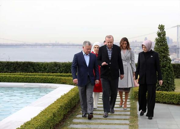  Ürdün Kralı 2. Abdullah İstanbul'da! Erdoğan boğazı tanıttı!