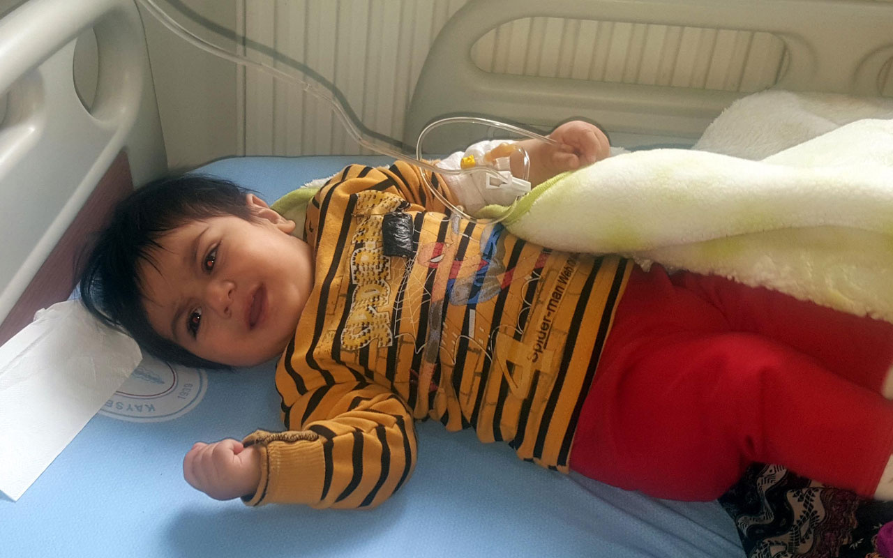 Kayseri'de 7 kişilik aileyi 1 yaşındaki Berat'ın ağlaması kurtardı