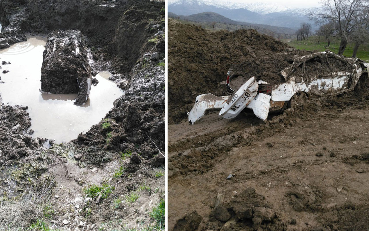 PKK'ya ağır darbe! 7 yıl önce çalınan lüks araç bakın nasıl çıkarıldı