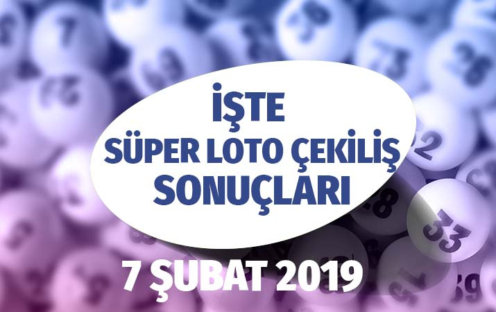 7 Şubat  Süper Loto sonuçları Çıldırtan rakam