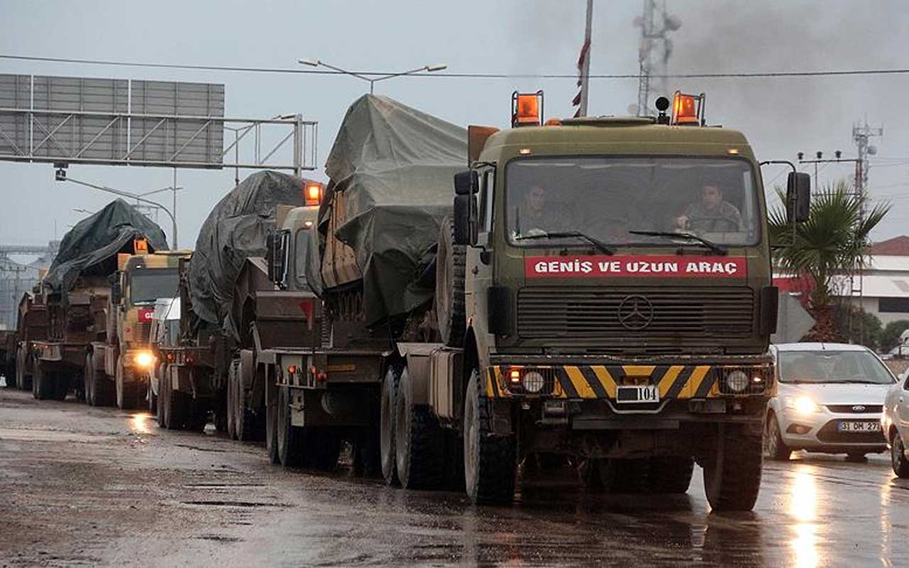 Suriye sınırına dev askeri sevkiyat sürüyor