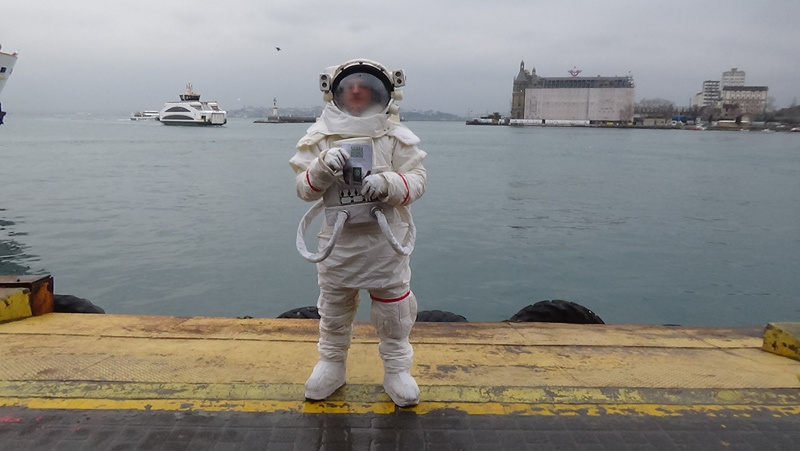 O astronot İstanbul'da yeniden ortaya çıktı