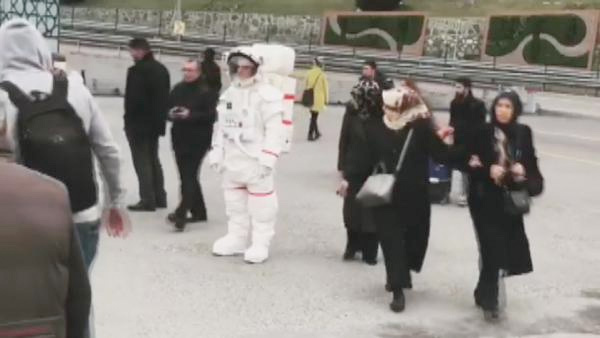 O astronot İstanbul'da yeniden ortaya çıktı