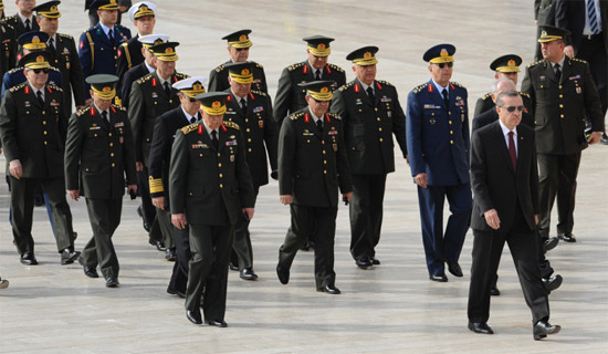 Erdoğan ve generaller Anıtkabir'de