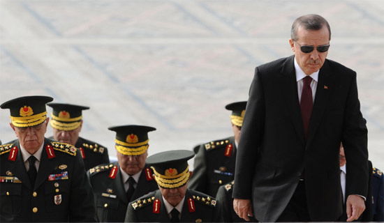 Erdoğan ve generaller Anıtkabir'de