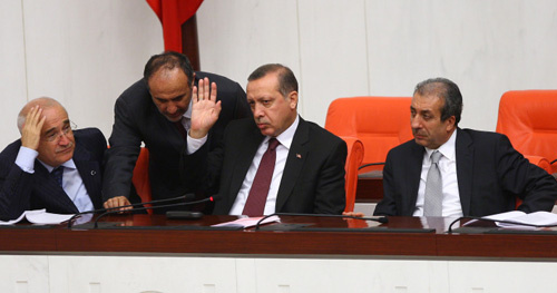 Meclis'te Erdoğan kalabalığı